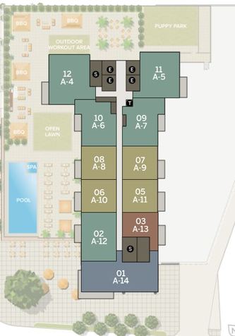 Azure 12th Floor | Individual Unit Floor Plans