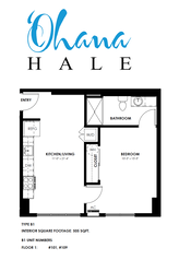 Ohana Hale Floor Plan B1
